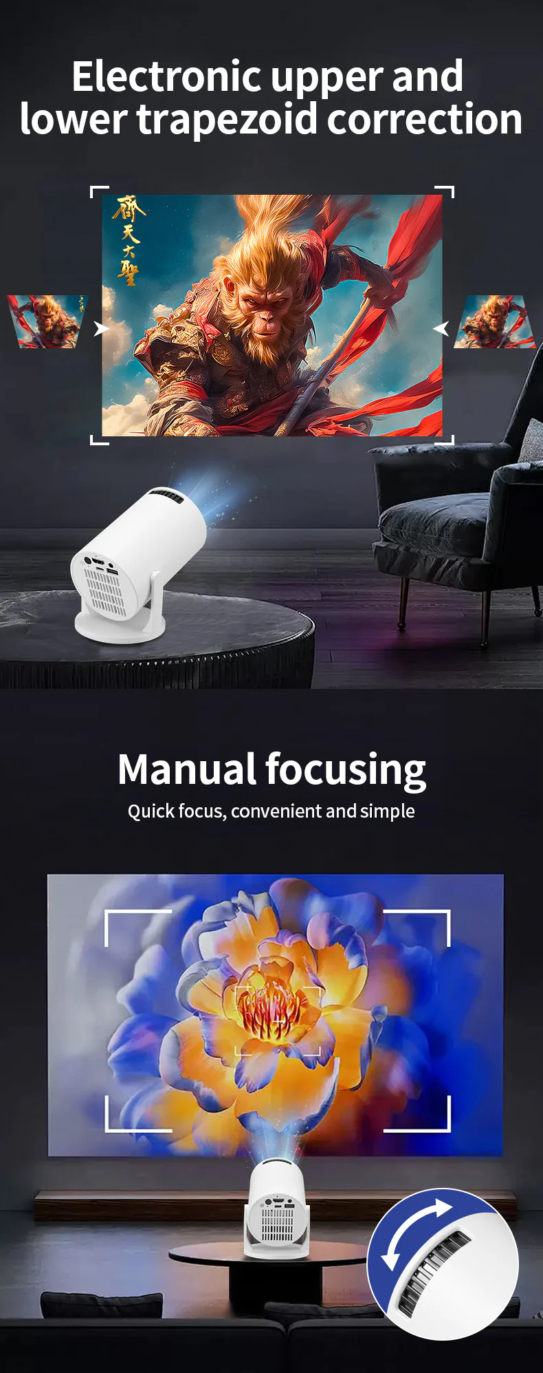 Full HD Compact Wi-Fi Smart Projector - Image 15