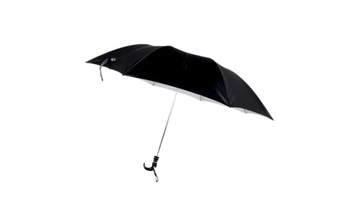 Gents Foldable Umbrella – Black (1.14m Diameter)