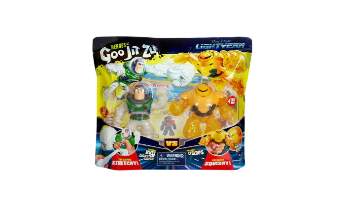 Goo Jit Zu - Buzz Light Year and Zyclops Double Pack - Stretchy and Squishy - Image 2