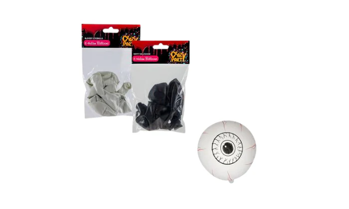 Halloween Balloons – 6 Pack (Helium, Design F-01)