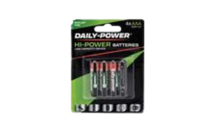 High Power AAA Batteries (R03P, Pack of 4)