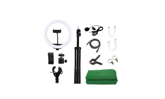 Jack Brown 12" Studio Video Creator Ring Light & Accessories Kit