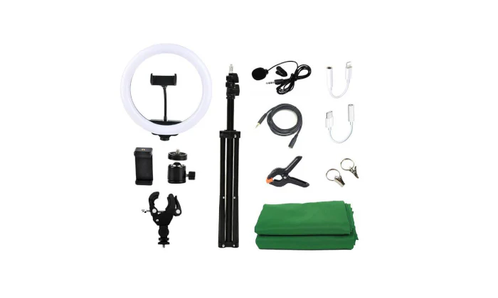Jack Brown 14" Studio Video Creator Ring Light & Accessories Kit