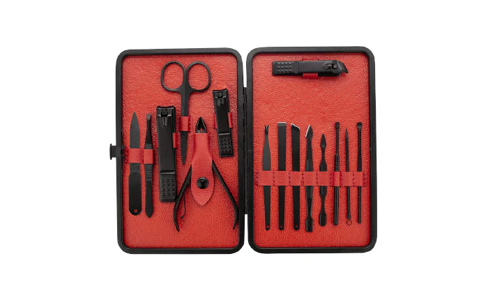 Jack Brown 15-Piece Manicure Pedicure Professional Nail Clipper Kit Set