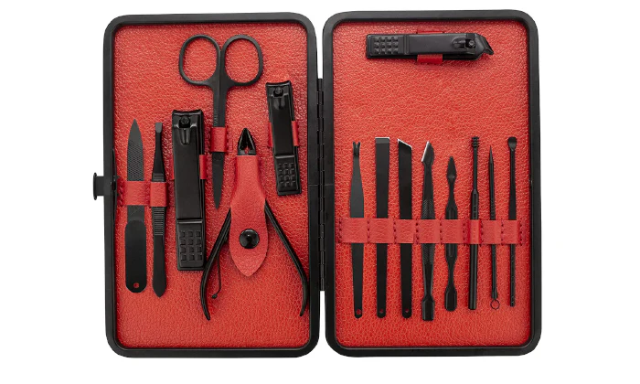Jack Brown 15-Piece Manicure Pedicure Professional Nail Clipper Kit Set - Image 5