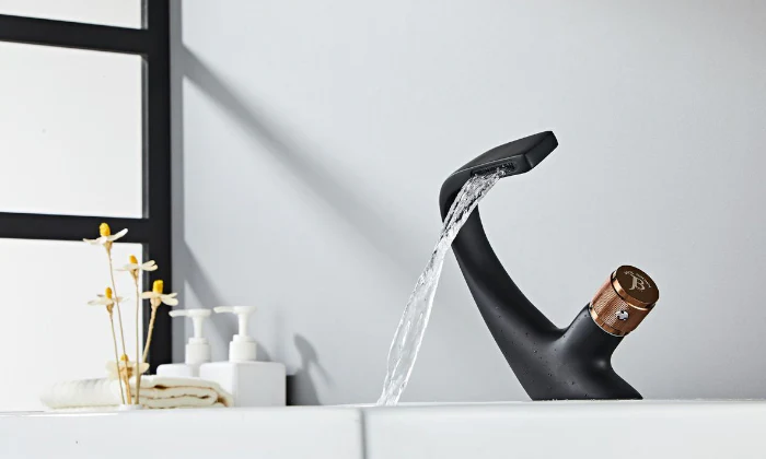 Jack Brown Basin Sink Mixer Waterfall Faucet Bathroom Tap