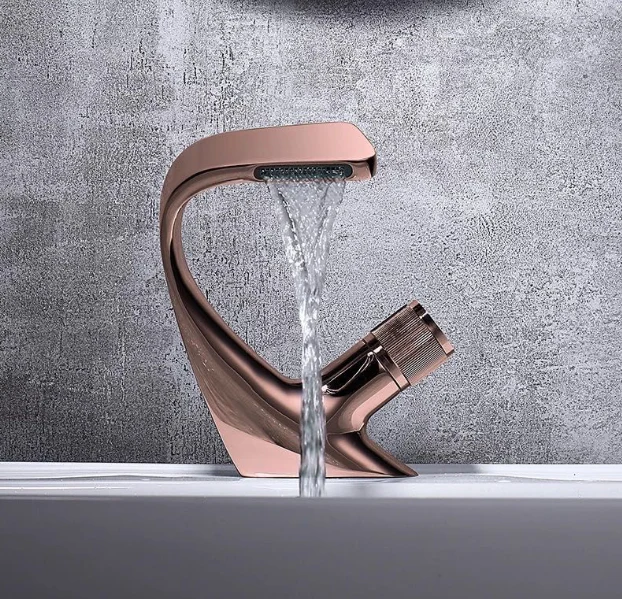 Jack Brown Basin Sink Mixer Waterfall Faucet Bathroom Tap - Image 11