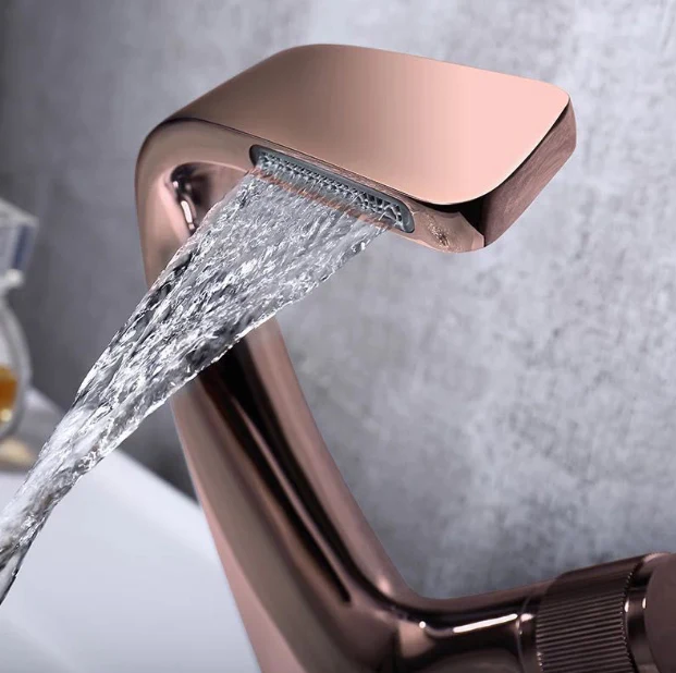 Jack Brown Basin Sink Mixer Waterfall Faucet Bathroom Tap - Image 4