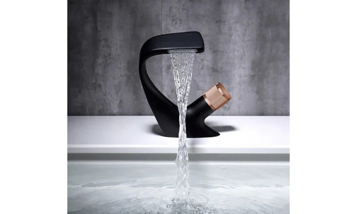 Jack Brown Basin Sink Mixer Waterfall Faucet Bathroom Tap - Image 7