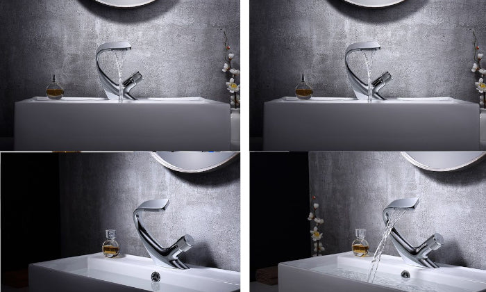 Jack Brown Basin Sink Mixer Waterfall Faucet Bathroom Tap - Image 9
