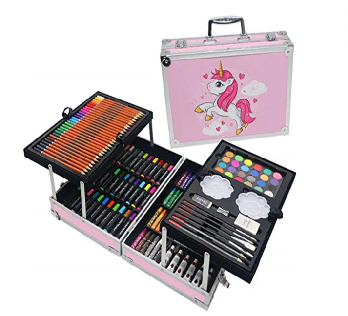 Unicorn Art & Craft Set with Aluminum Box - 145 Piece - Image 6