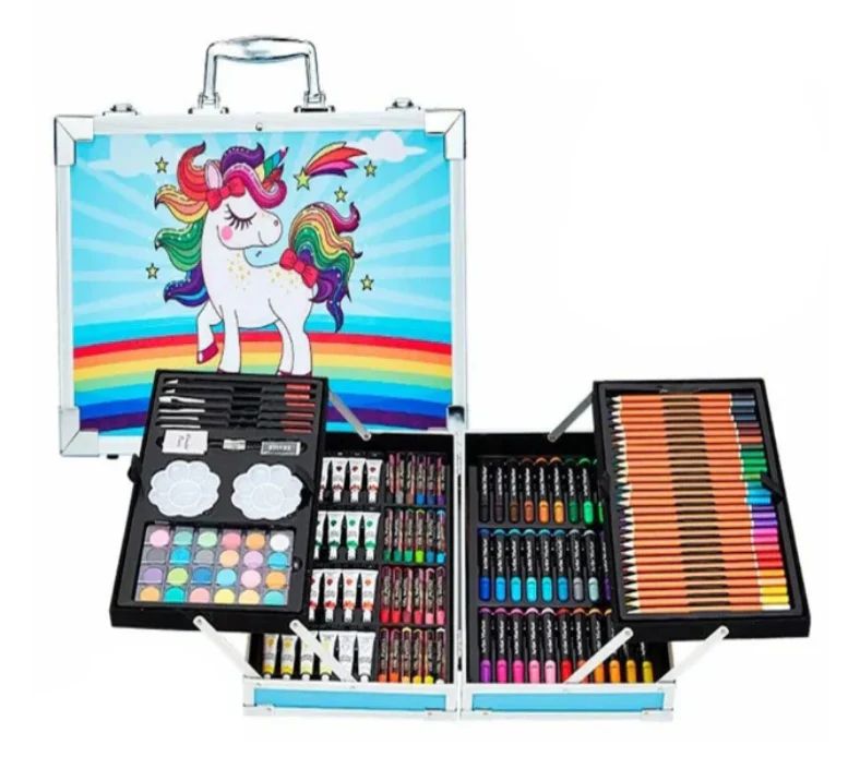 Unicorn Art & Craft Set with Aluminum Box - 145 Piece - Image 7