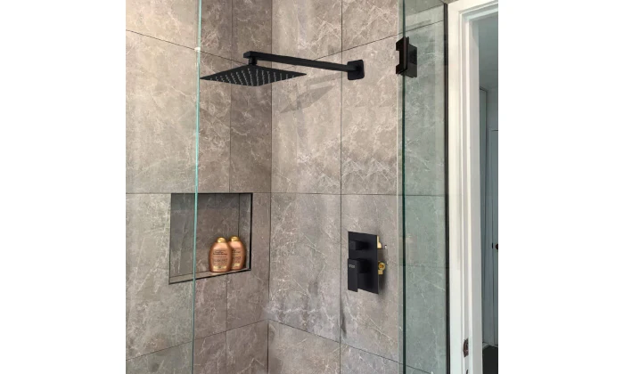 Jack Brown Unique Square Rain Fall Shower Head & Arm Set - Image 4