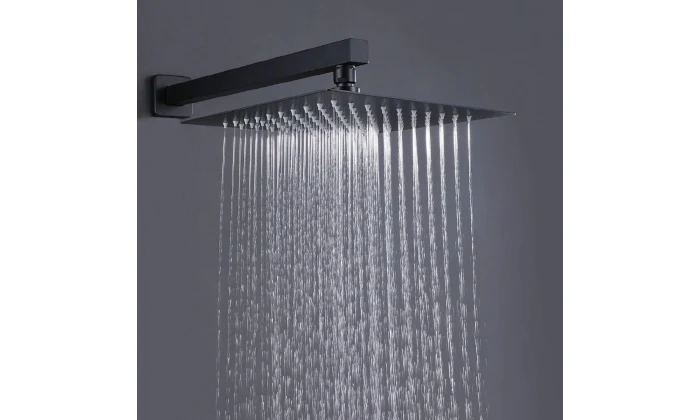 Jack Brown Unique Square Rain Fall Shower Head & Arm Set - Image 5