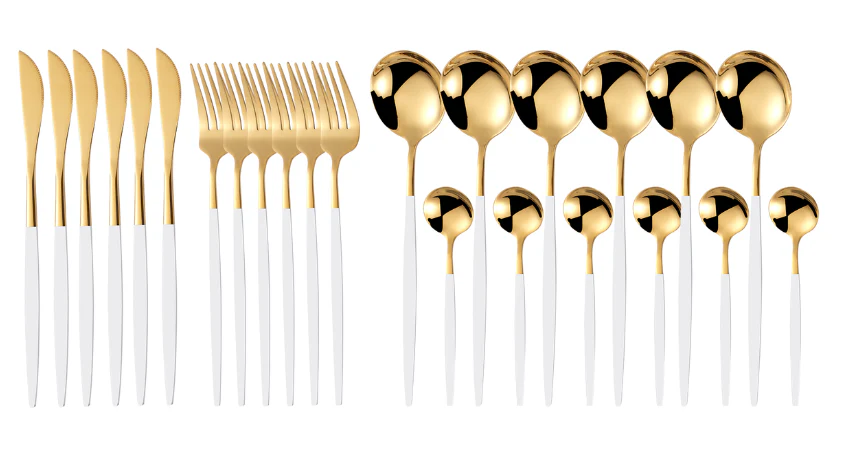 Jane Becker 24-Piece Stainless Steel Cutlery Set - Premium Quality - Image 11