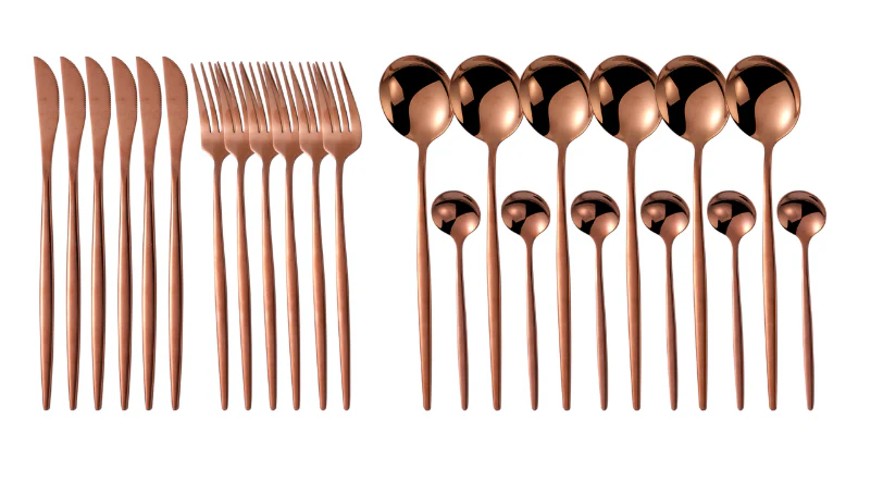 Jane Becker 24-Piece Stainless Steel Cutlery Set - Premium Quality - Image 13