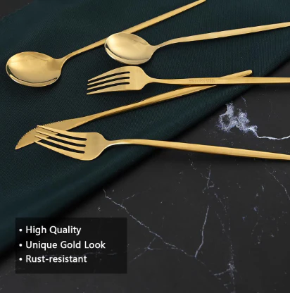Jane Becker 24-Piece Stainless Steel Cutlery Set - Premium Quality - Image 16