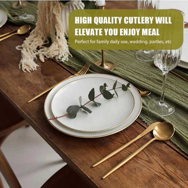 Jane Becker 24-Piece Stainless Steel Cutlery Set - Premium Quality - Image 17