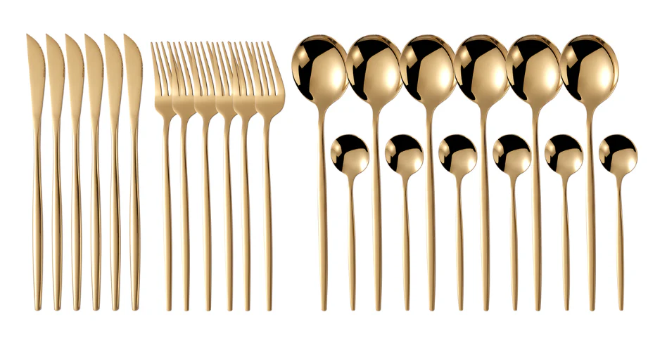 Jane Becker 24-Piece Stainless Steel Cutlery Set - Premium Quality - Image 9