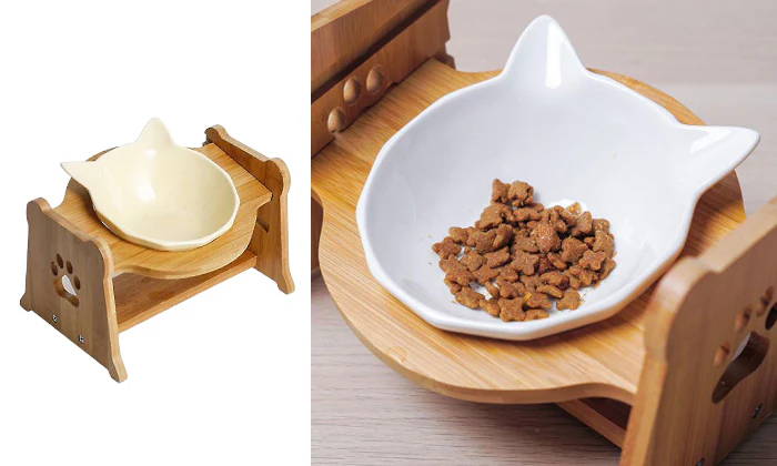 Jaxie Bamboo Stand Feeding Bowl - Single - Rex - Image 2