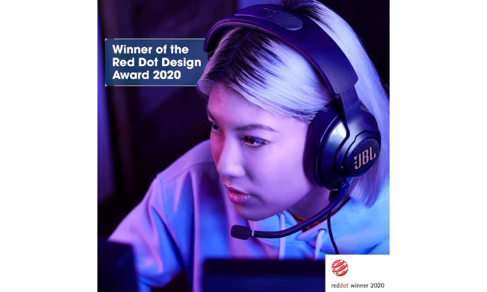 JBL Quantum 400 USB Wired Over-Ear Gaming Headset With Game-Chat Dial - Image 4