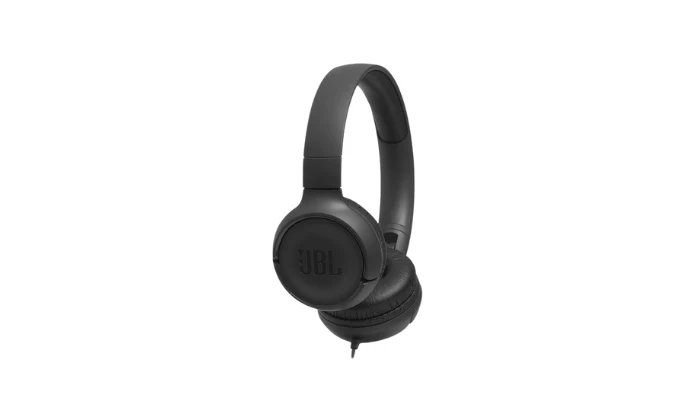 JBL Tune 500 Wired On Ear Headphones With Mic - Black - Image 2