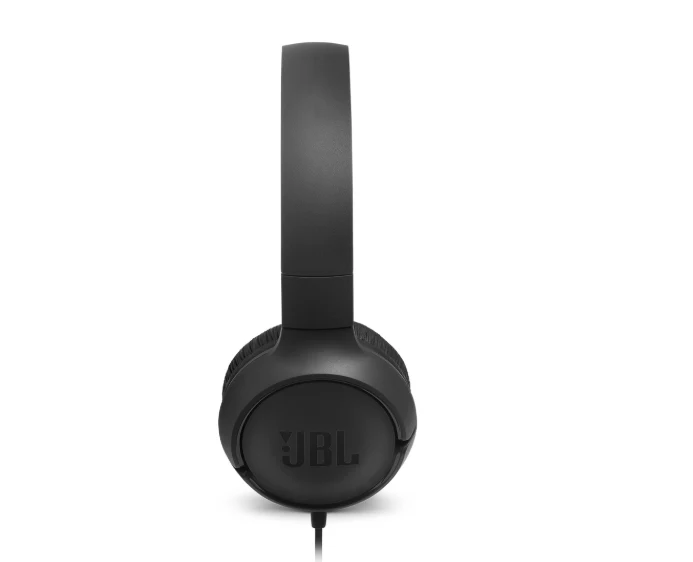 JBL Tune 500 Wired On Ear Headphones With Mic - Black - Image 4