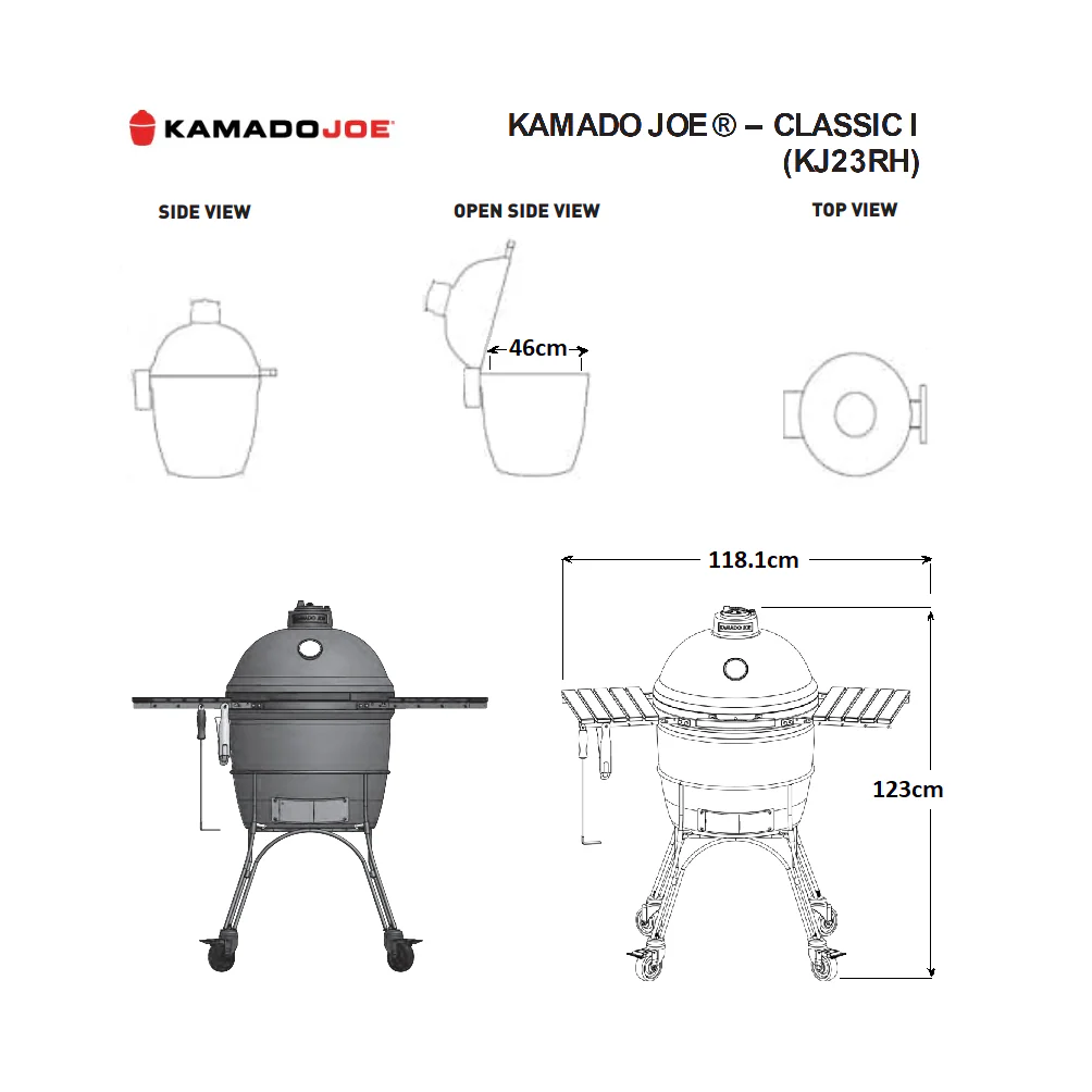Kamado Joe Classic Joe® Grill – Series I - Image 10