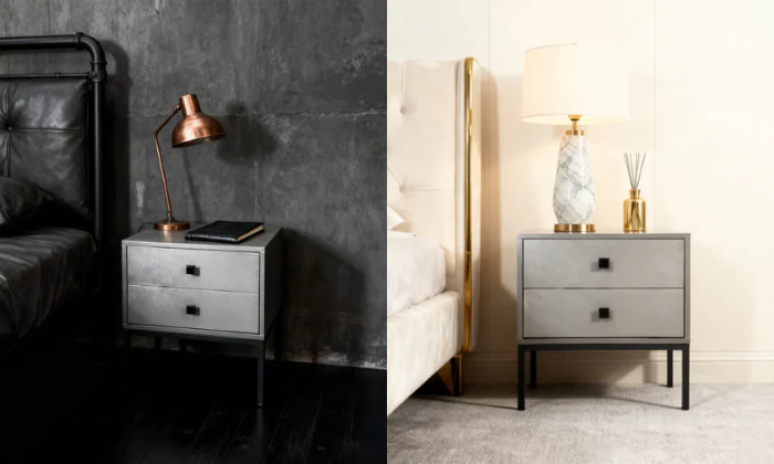 Kiera 2 Drawer Side Table