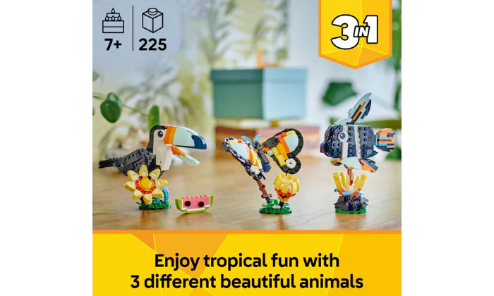 LEGO® Creator 3in1 Wild Animals: Tropical Toucan Playset - Image 2