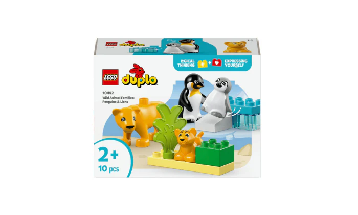 LEGO® DUPLO® Town Wild Animal Families: Penguins & Lions Imagination Toy