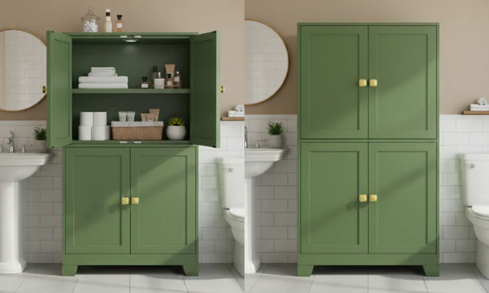 LockRidge Freestanding Cabinet with 4 Doors