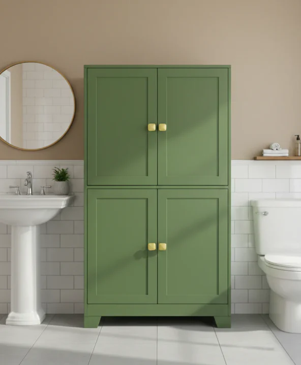 LockRidge Freestanding Cabinet with 4 Doors - Image 2
