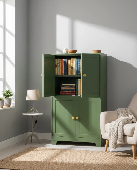LockRidge Freestanding Cabinet with 4 Doors - Image 6