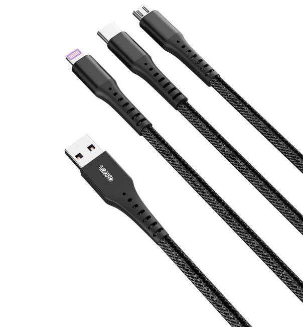LOOPD 3-In-1 Multi Cable 1.2M - Black - Image 4