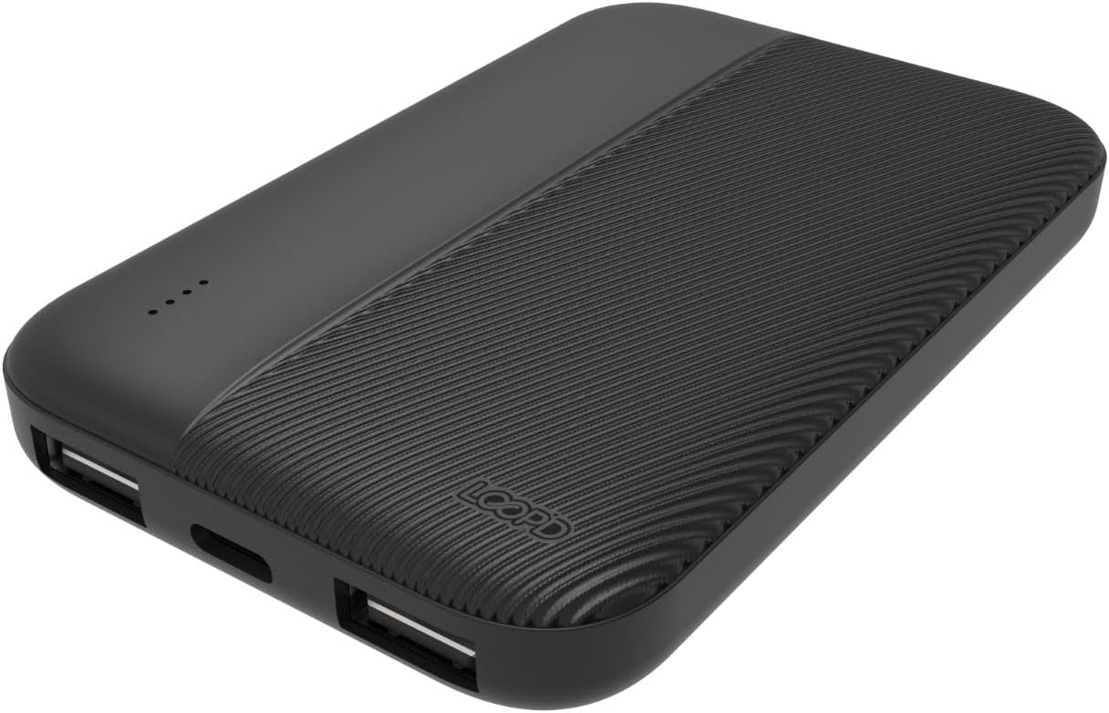 LOOPD 5000mAh 4LED Powerbank - Black - Image 3