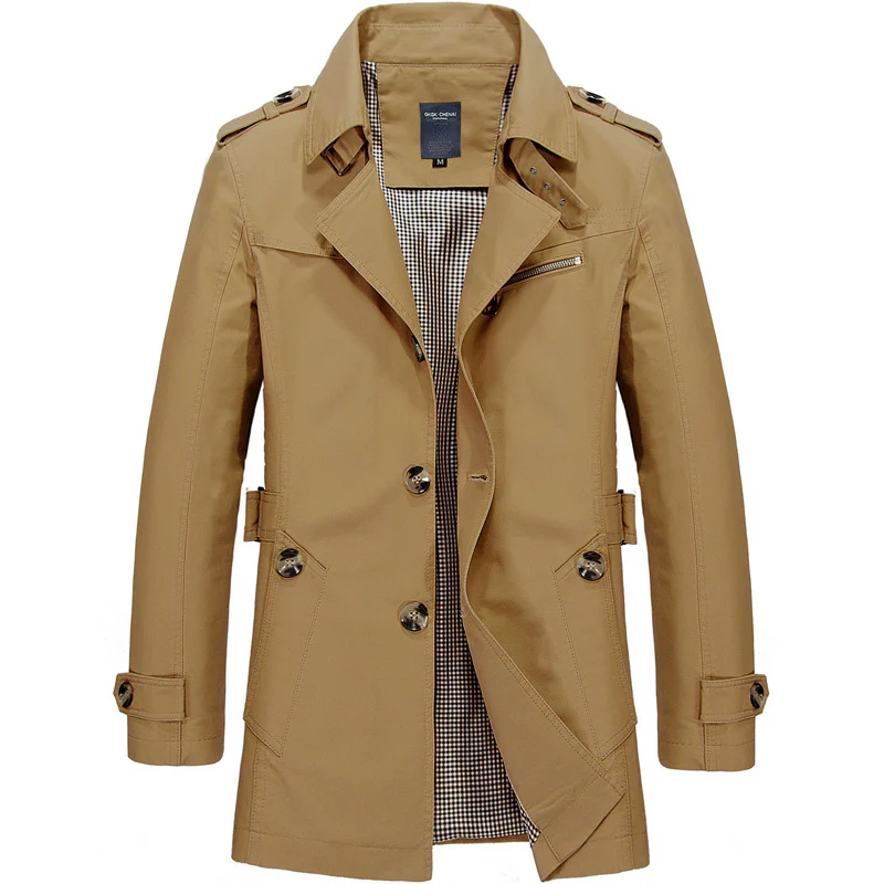 Men's Casual Trench Coats - Image 4