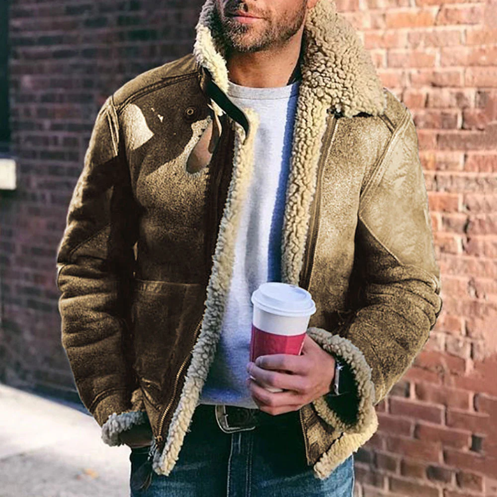 Men's Faux Leather Jacket - Image 10