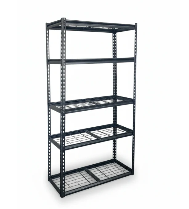MetroStack 5 Tier Shelf - 183 x 90 x 40cm - 150kg/layer - Matte Black - Image 2