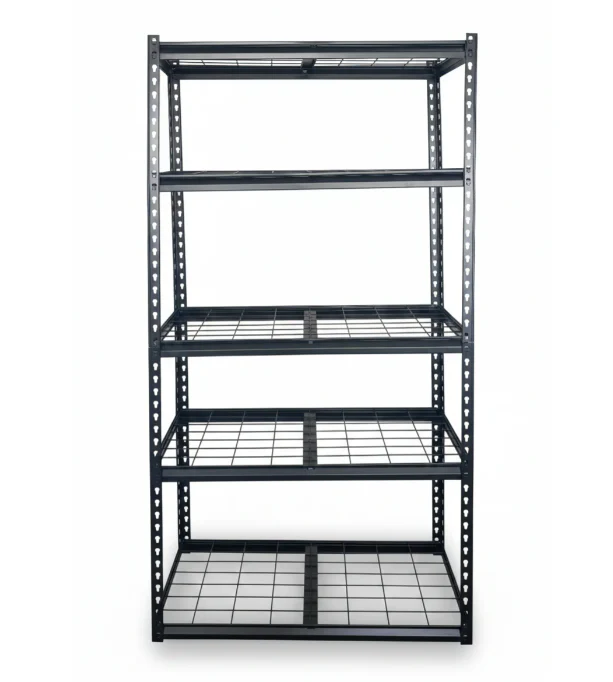 MetroStack 5 Tier Shelf - 183 x 90 x 40cm - 150kg/layer - Matte Black - Image 4