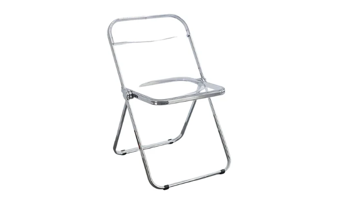 MFurn Clear Folding Chair – Modern Transparent Acrylic - Image 3