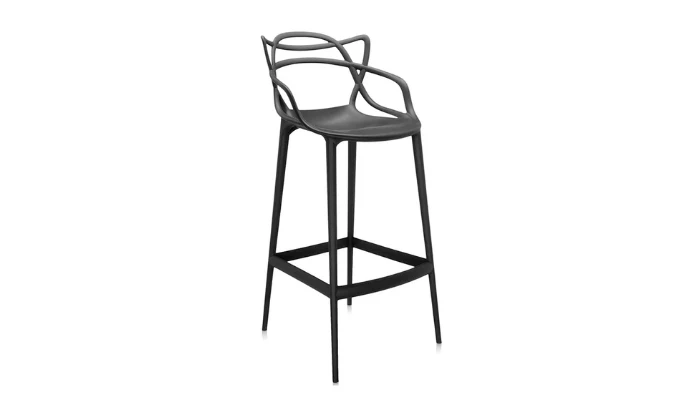 MFurn Modern Black Designer Bar Stool - Image 2