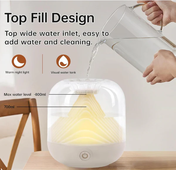 Ultrasonic Cool Mist Humidifier & Scent Diffuser with Light - Image 4