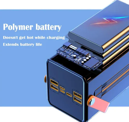MTech 120W 60000mAh Power Bank with Built-in Cables - Image 4