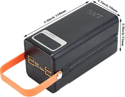 MTech 120W 60000mAh Power Bank with Built-in Cables - Image 5
