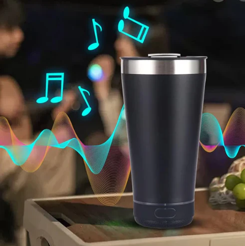 MTech LED Stainless Steel Wireless Music Drinks Cup - 473ml - Image 6