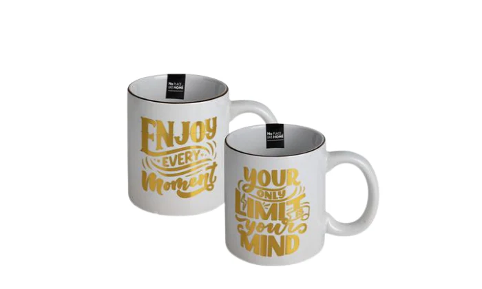 Daily Motivational Mug – Gold Print