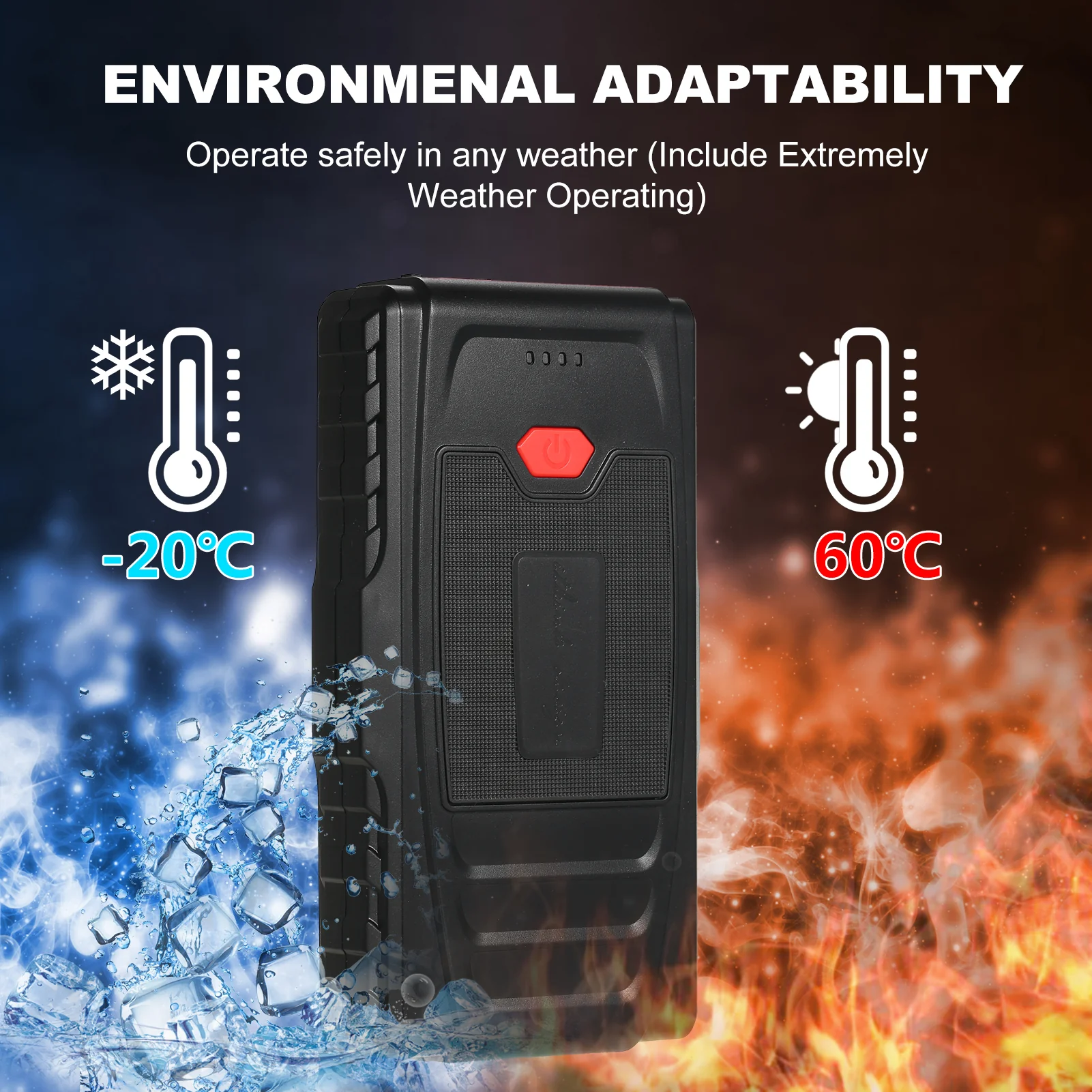 Multi-Function Portable Car Battery Jump Starter Power Bank - Image 3