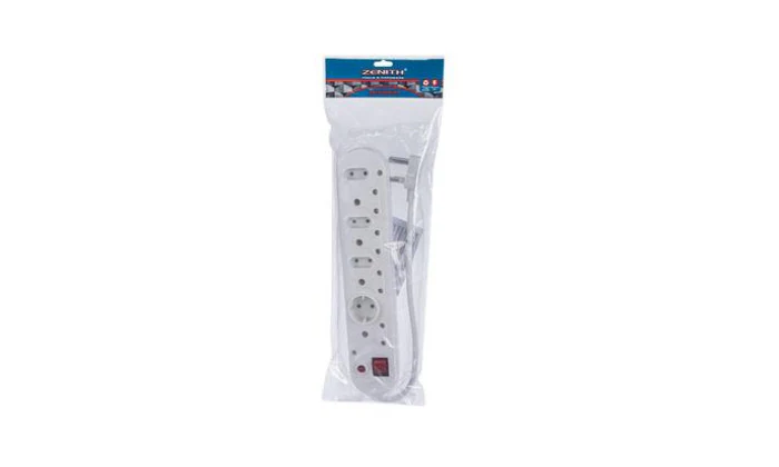 Multiplug 8-Way+Switch+Cord Zenith