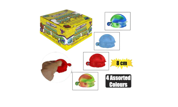 Sensory Bubble Animal Toy 8cm – Assorted
